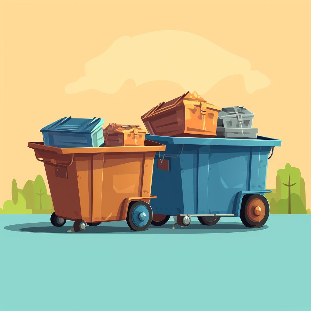 Roll-off and front-load dumpsters